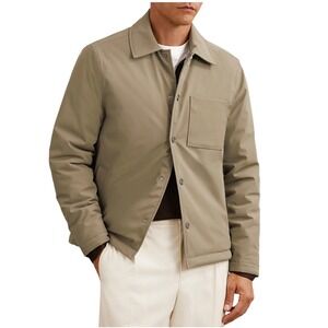 NWT Reiss Tan Lightweight Shirt Jacket